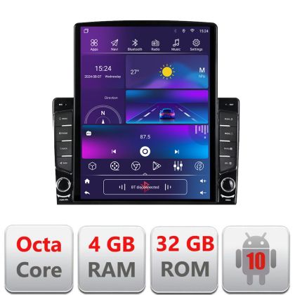 Navigatie VW Passat B5  dedicata Ouad core 4+32 ecran vertical 9.7" DSP 360 FHD AHD Android radio gps internet  kit-b5-v2+EDT-E709