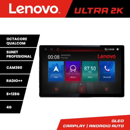 Navigatie Hyundai Kona N-1058 ecran 13" 2K 8+128 Android Waze USB Navigatie 4G 360 Toslink Youtube Radio KIT-10