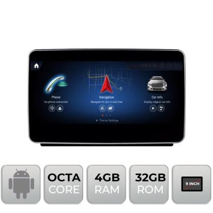 Navigatie Mercedes GLE GLS 2015-2019 NTG5 ecran de 9" Android gps 4G 4+32 1920x720
