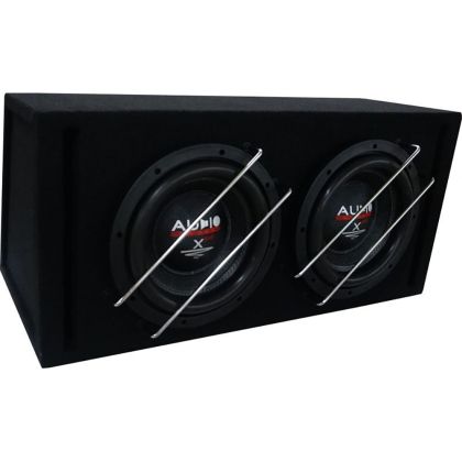 Subwoofer pasiv cu incinta, Audio System, 1200 W RMS, 2000 W MAX, difuzoare 2 x 10", SPL bass reflex