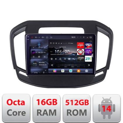 Navigatie Opel Insignia 2014-2017 Edotec Kit-338 8 core QLED 2K 16+512GB 360 Android Waze USB Navigatie Internet Youtube Radio