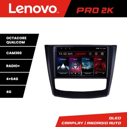 Navigatie Renault Kadjar facelift 2019-2022 Lenovo Qled 2K Octa Core 4+64 360 DSP carplay android auto radio gps internet kit-9030-facelift+PRO-2K-10-4+64