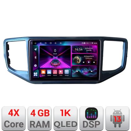 Navigatie dedicata Edonav VW Amarok  Android radio gps internet 4+64 InCell Display 1K KIT-amarok+EDT-E209-RK