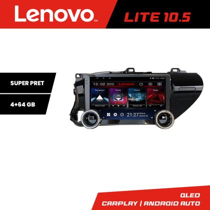 Navigatie TOYOTA Hilux 2016- Kit-TY59 Lenovo  8 core 4+64 10.5 inch Incell 1K android Wifi 5Ghz gps internet  Co