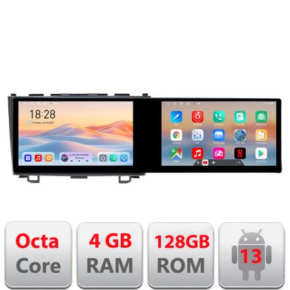 Navigatie Honda CR-V Kit-009 Edotec 2 ecrane  8 core 4+128 21.6 inch Incell android Wifi 5Ghz gps internet