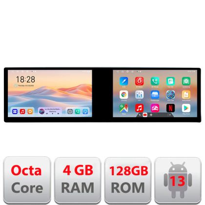 Navigatie Nissan Murano 2004-2009 Edotec 2 ecrane  8 core 4+128 21.6 inch Incell android Wifi 5Ghz gps internet  KIT-murano