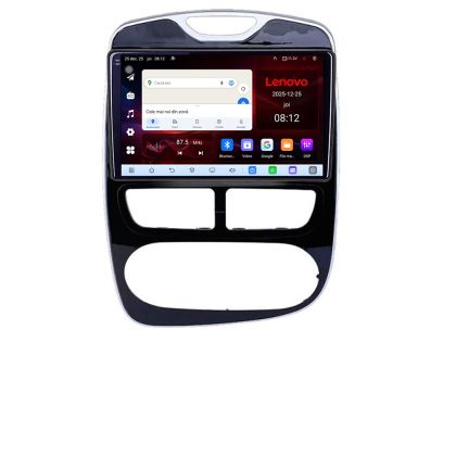 Navigatie Renault Clio 4 V1 Lenovo Kit-467 8 Core 2.2 Ghz 8+128 Qled Incell 1K Android 360 Carplay DSP AHD 1080P ADAS 4G Wifi 5Ghz Bluetooth PRO