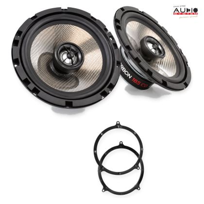 Pachet difuzoare Audi A3 (8L) 1996-2003 Audio System CARBON coaxiale dedicate uși spate