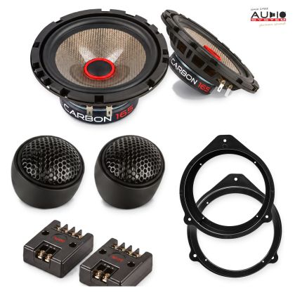 Pachet difuzoare Audi A4 B6 (8E) 2000-2004 Audio System CARBON componente dedicate uși față