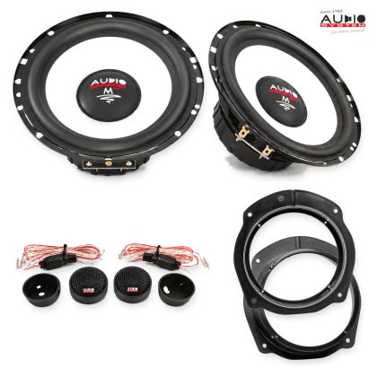Pachet difuzoare Fiat Bravo (198) 2007-2014 Audio System M-Series componente dedicate uși față