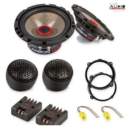 Pachet difuzoare Fiat Idea (ZFA350) 2004-2005 Audio System CARBON componente dedicate uși față