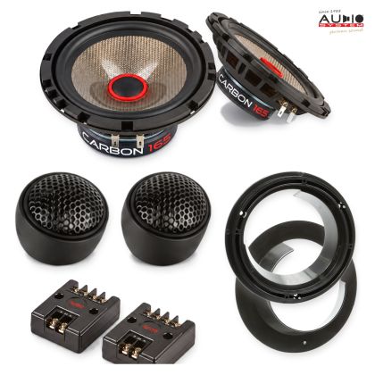 Pachet difuzoare Fiat Seicento (ZAF 187) 2005-2008 Audio System CARBON componente dedicate uși față