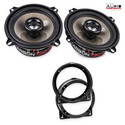 Pachet difuzoare Honda Accord (CN1/CM2) 2006-2008 Audio System CARBON coaxiale dedicate uși spate