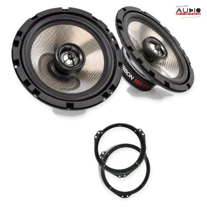 Pachet difuzoare Honda Jazz (GD*) 2002-2008 Audio System CARBON coaxiale dedicate uși spate