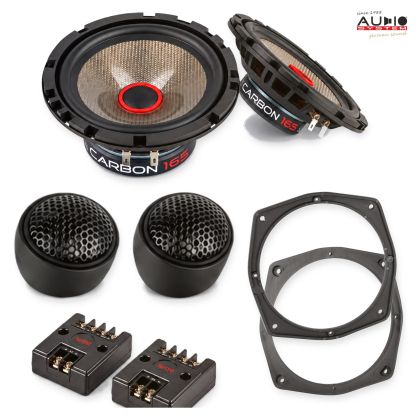Pachet difuzoare Mitsubishi Pajero (V60) 2000-2007 Audio System CARBON componente dedicate uși față
