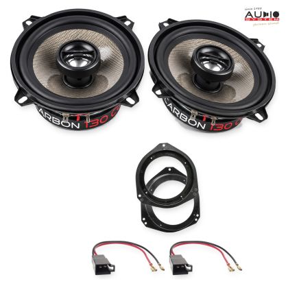 Pachet difuzoare Opel Corsa B (S93) 1993-2008 Audio System CARBON coaxiale dedicate uși spate