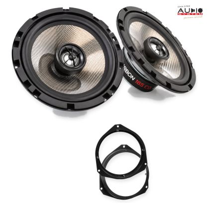 Pachet difuzoare Alfa Romeo Giulietta (940) 2010-2013 Audio System CARBON coaxiale dedicate uși spate