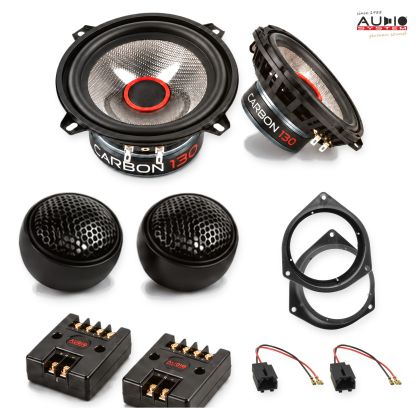 Pachet difuzoare Citroen Nemo (255L/A) 2007-2015 Audio System CARBON componente dedicate uși față
