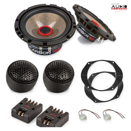 Pachet difuzoare Ford Fusion (JU2) 2002-2012 Audio System CARBON componente dedicate uși față