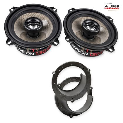 Pachet difuzoare Mazda 3 (BL) 2011-2013 Audio System CARBON coaxiale dedicate uși spate