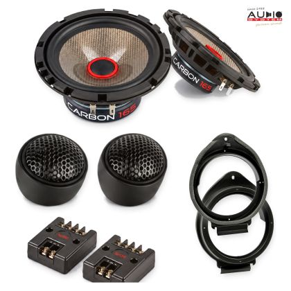Pachet difuzoare Opel Mokka 2012-2020 Audio System CARBON componente dedicate uși față