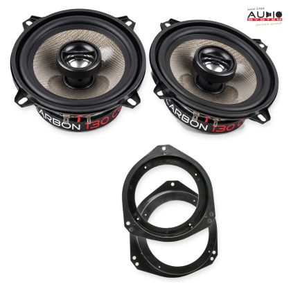 Pachet difuzoare Opel Vivaro (E7/F7/X83) 2001-2014 Audio System CARBON coaxiale dedicate uși spate