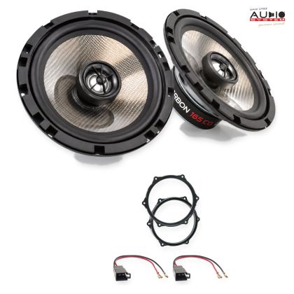 Pachet difuzoare Seat Ibiza (6J) 2008-2012 Audio System CARBON coaxiale dedicate uși spate