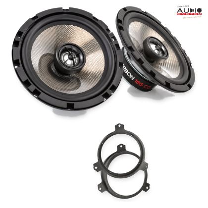 Pachet difuzoare Toyota Auris 2015-2018 Audio System CARBON coaxiale dedicate uși spate