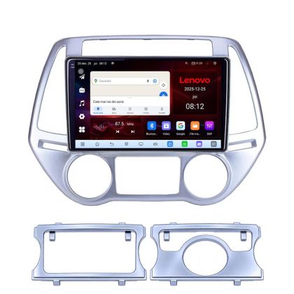 Navigatie Hyundai I20 2011-2014 manual si automat 8 Core 2.2 Ghz 8+128 Qled Incell 1K Android 360 Carplay DSP AHD 1080P ADAS 4G Wifi 5Ghz Bluetooth PRO