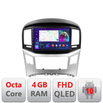 Navigatie Hyundai H1 Starex 2016- B-H1 Android Ecran QLED octa core 4+64 carplay android auto KIT-h1+EDT-E309V3