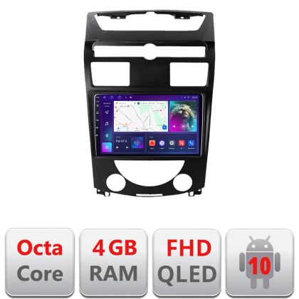 Navigatie Ssang Yong Rexton 2006-2013 B- rexton07 Android Ecran QLED octa core 4+64 carplay android auto kit-rexton07+EDT-E310V3