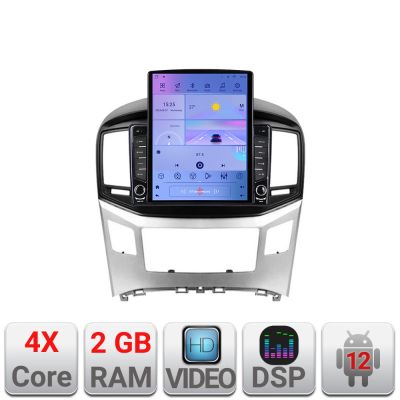 Navigatie Hyundai H1 Starex 2016- K-h1 ecran tip TESLA 9.7" cu Android Radio Bluetooth Internet GPS WIFI 2+32 DSP Quad