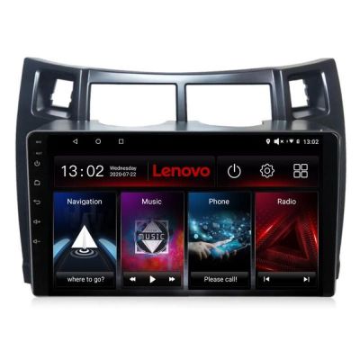 Navigatie Toyota Yaris 2008-2011 Lenovo Kit-YARIS08 8 core 6+128 GB Android Waze USB Navigatie Internet Youtube Radio Lenovo