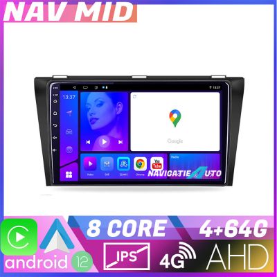 Navigatie Mazda 3 2009 2014 KIT 034 EDOTEC-LITE Android Ecran 720P Octa Core 4 64 Carplay