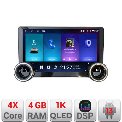 Navigatie Peugeot 307 Kit-307 Edotec  4+64 10.5 inch Incell 1K android Wifi 5Ghz gps internet
