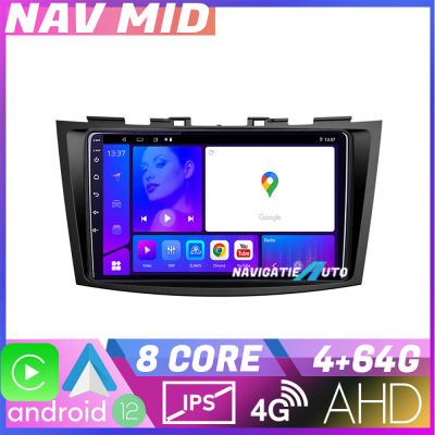 Navigatie Suzuki Swift 2010 2017 KIT 179 EDOTEC-LITE Android Ecran 720P Octa Core 4 64 Carplay