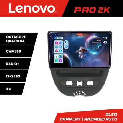 Navigatie Citroen C1 Peugeot 107 Toyota Aygo 2005-2014 Android radio gps internet 8 core QLED 2K 12+256 360 Lenovo v2