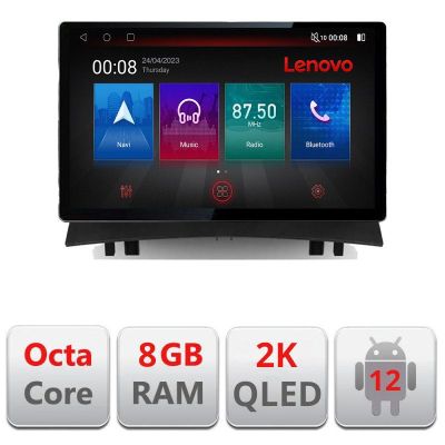 Navigatie Renault Megane 2 N-098 ecran 13" 2K 8+128 Android Waze USB Navigatie 4G 360 Toslink Youtube Radio KIT