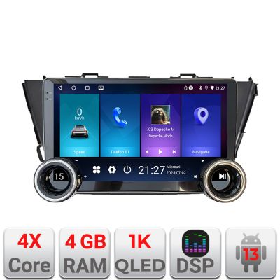 Navigatie  Toyota Prius 5 Plus 2012-2020 Edotec  4+64 10.5 inch Incell 1K android Wifi 5Ghz gps internet  Kit-prius5-plus