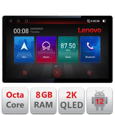 Navigatie Peugeot Bipper, Citroen Nemo, Fiat Qubo 2008-2017, Ecran 2K QLED 13",Octacore,8Gb RAM,128Gb Hdd,4G,360,DSP,Carplay,Bluetooth EDT-E513-PRO v2