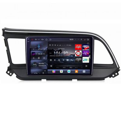 Navigatie Hyundai Elantra 2018- Edotec Kit-1581 8 core QLED 2K 16+512GB 360 Android Waze USB Navigatie Internet Youtube Radio