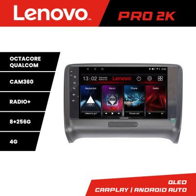 Navigatie Audi TT 2004-2011  Lenovo Kit-078 8 core QLED 2K 8+256 360 Android Waze USB Navigatie Internet Youtube Radio