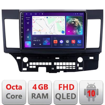 Navigatie Mitsubishi Lancer B-037 Android Ecran QLED octa core 4+64 carplay android auto KIT-037+EDT-E310V3