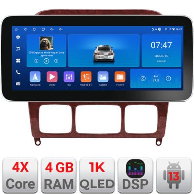 Navigatie Mercedes Clasa S 1998-2005 K-220 Edotec 4+64 12.3 inch Incell 1K android Wifi 5Ghz gps internet