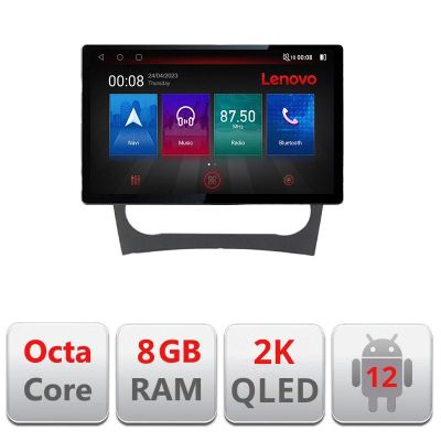 Navigatie Mercedes Clasa C W203 facelift N-093 ecran 13" 2K 8+128 Android Waze USB Navigatie 4G 360 Toslink You