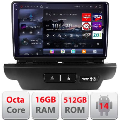Navigatie Kia Ceed 2018-2020 Android radio gps internet 8 core QLED 2K 16+512GB 360 Edotec