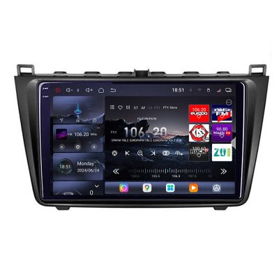 Navigatie Mazda 6 2007-2011 Edotec Kit-012 8 core QLED 2K 16+512GB 360 Android Waze USB Navigatie Internet Youtube Radio
