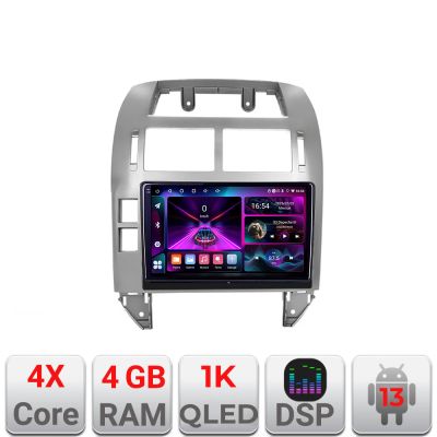 Navigatie VW Polo 2004-2011 Android radio gps internet 4+64 InCell Display 1K Kit-polo+EDT-E209-RK