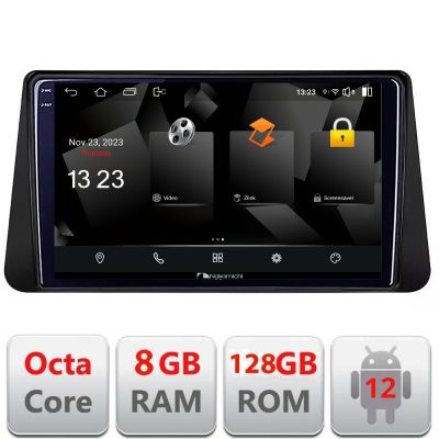 Navigatie Nissan Micra intre anii 2014-2024 Android Octa Core Qualcomm 2K Qled 8+128 DTS DSP 360 4G Optical