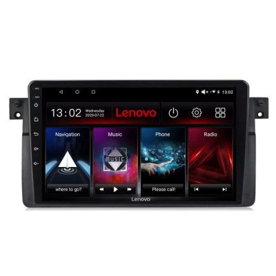 Navigatie BMW Seria 3 E46 Lenovo Kit-052 8 core 6+128 GB Android Waze USB Navigatie Internet Youtube Radio